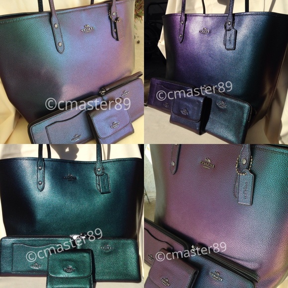 🔴SOLD🔴 Coach Hologram Pebbled Leather Wallet - Picture 8 of 8